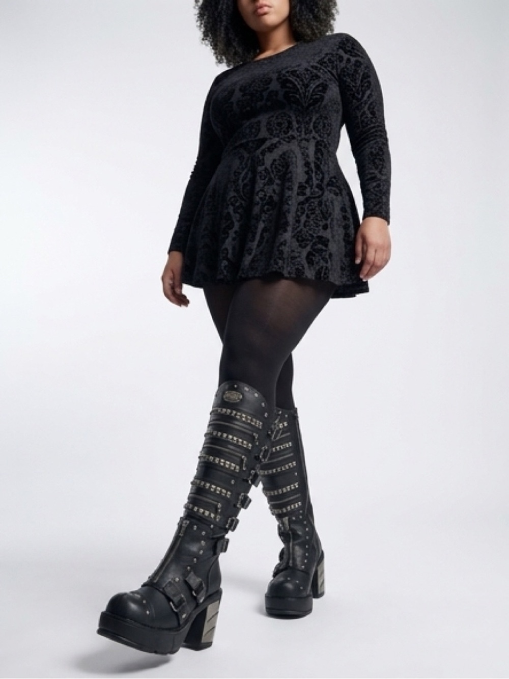 Demonia Sinister 301 Black Platform Boots